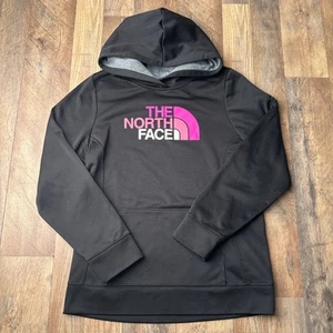 The North Face Surgent Hoodie Girls XL Black Athletic Training Running 5908 - Picture 1 of 12