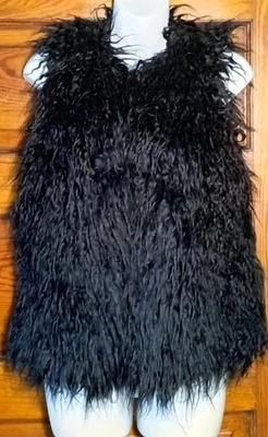 Chaleco negro de piel sintética Bongo para niñas talla S/C Foto 1 de 4