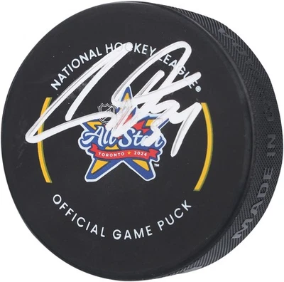 Auston Matthews Toronto Maple Leafs Signed 2024 NHL All-Star Game Official Puck - Image 1 of 3