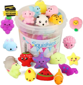 Squishies Squishy Toy 24Pcs Party Favors for Kids Mochi Squishy Toy Moji Kids Mi - Photo 1 sur 7