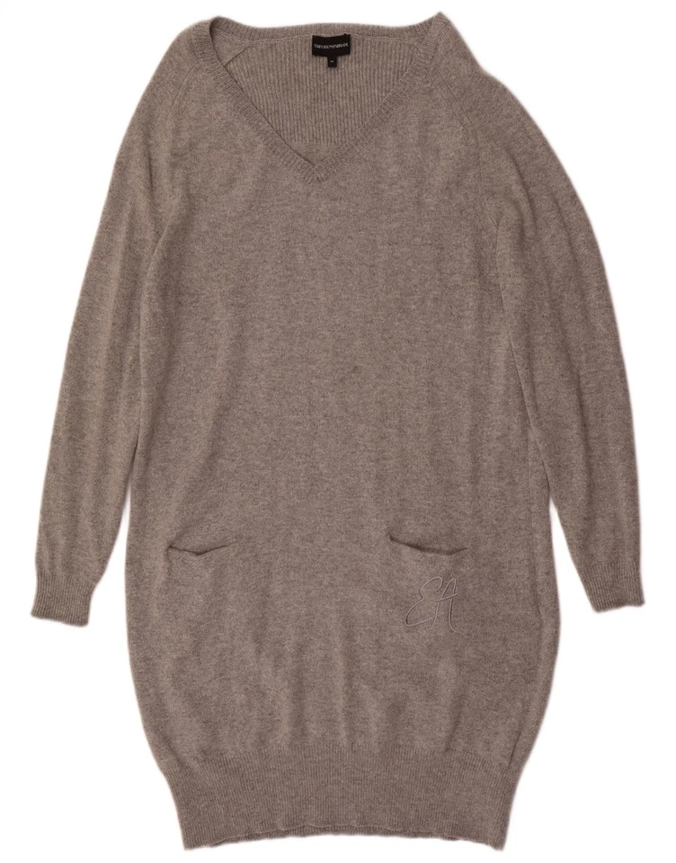 Vestido jersey manga larga EMPORIO ARMANI para mujer EU 44 XL gris lana DA14 Foto 1 de 3