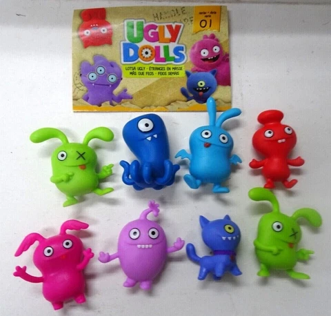 Fun Collection Hasbro 2019 Ugly Dolls Mini Figures w/Collector ID Card 8 pcs Cover