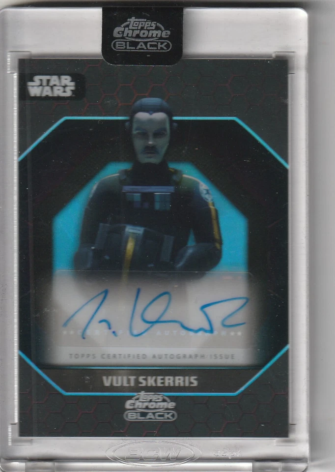 2024 TOPPS CHROME BLACK STAR WARS MARIO VERNAZZA as VULT SKERRIS AUTOGRAPH Foto 1 de 1