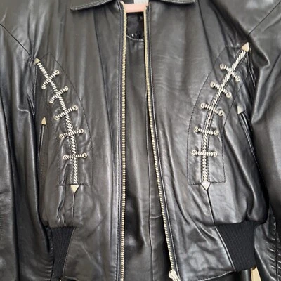 Chaqueta y falda de cuero vintage Michael Hoban North Beach Foto 1 de 4