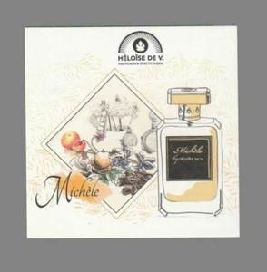 Carte publicitaire - advertising card - Michèle d'Héloise de V. recto verso - Imagen 1 de 2