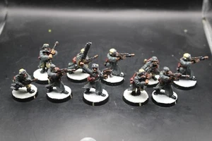 Warhammer 40k Imperial Guard Valhallan Ice Warriors Squad x10 Painted Metal - Picture 1 of 7