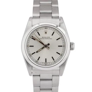 MINT Ladies Rolex Oyster Perpetual 31mm Silver Stainless Steel Watch 67480 - Picture 1 of 10