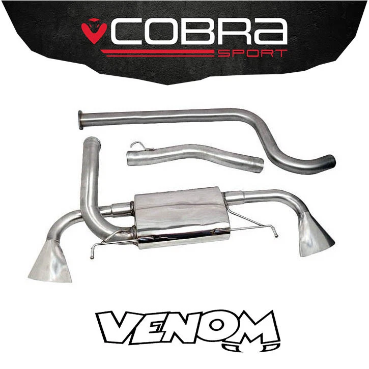 Cobra Exhaust 3" Cat Back System (Non-Resonated) Vauxhall Astra J VXR (12>) VX23 - Image 1 of 1