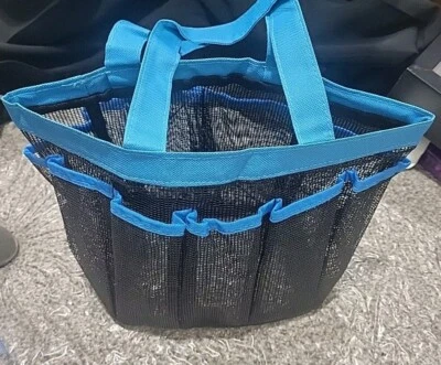 Shower Caddy Bag Netted Black/Blue - Image 1 of 2