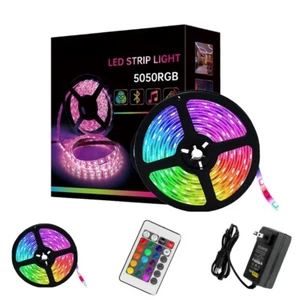 LED Strip Lights 5M RGB Colour Changing Light Strips w Remote - Gift Or Decorate - Picture 1 of 6