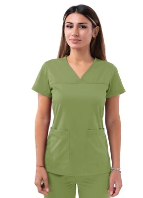 Blusa Médica Médica Adar Pro para Mujer - Sweetheart Cuello en V Foto 1 de 4