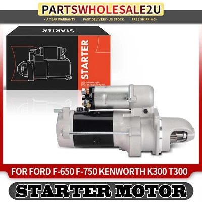 Motor de arranque para Ford F-650 F-750 Kenworth K300 T300 L6 5.9L 2.9KW 12V CW 10T - Imagem 1 de 4