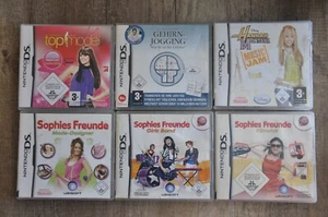 NINTENDO DS 6 Spiele - Gehirnjogging - H. Montana - Sophies Freunde - Germany`s  - Bild 1 von 2