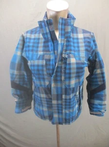 Columbia Interchange Size S (8) Boys Blue Full Zip Grow System Ski Jacket 418 - Picture 1 of 9