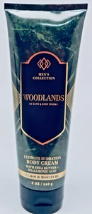 BATH & BODY WORKS MEN'S COLLECTION WOODLANDS MOISTURE HYDRATION BODY CREAM NEW - Picture 1 of 8