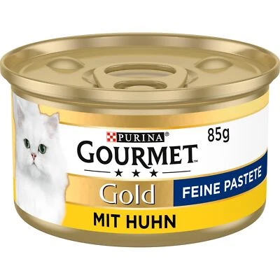 PURINA Gold Feine Pastete Katzenfutter nass mit Huhn 12er Pack 12 x 85g - Bild 1 von 4