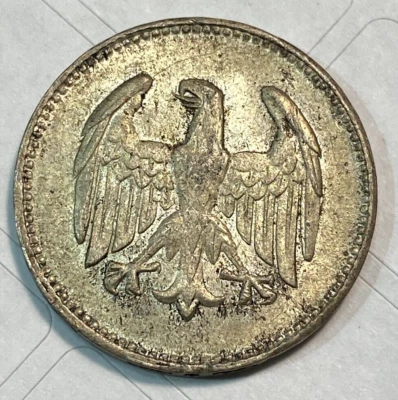 1924-F Weimar Germany 1 Mark Super Original Choice AU KM-42 CHN - Image 1 of 2
