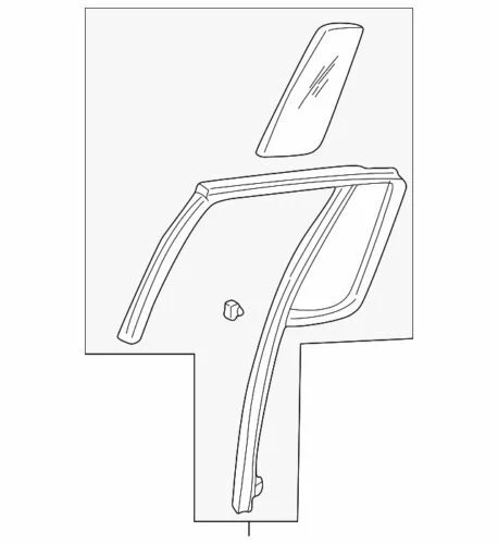 Vidrio de ventilación izquierda Ford Explorer Mountaineer 2008-2009 OEM NUEVO 2C5Z-7825767-BAA Foto 1 de 2