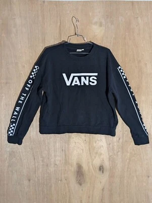 Vans Jersey Suéter Mujer Talla L Cuello Redondo Manga Larga Logo Negro Foto 1 de 4