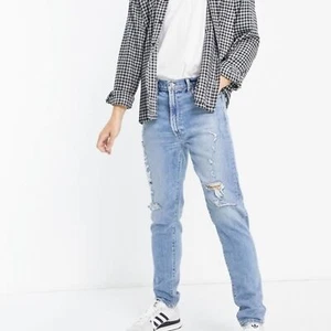 Abercrombie & Fitch 30x32 A&F Vintage Stretch 90s Slim Jeans Denim Distressed - Picture 1 of 14