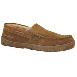 Herren EDDIE BAUER Wildleder Memory Foam Hausschuhe Größe Medium 8-9 Westhaven hellbraun NEU - Bild 1 von 9