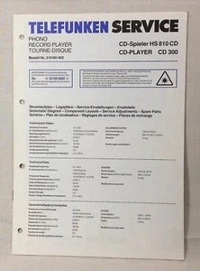 Original Telefunken Service CD-Spieler HS 810 Record Player - Picture 1 of 3