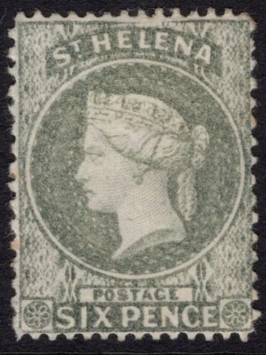 ST HELENA 1864-80 "CC" 6d, PERF. 14 X 121/2, SG 25, NUEVO COMO NUEVO, CAT. 550€ Foto 1 de 2