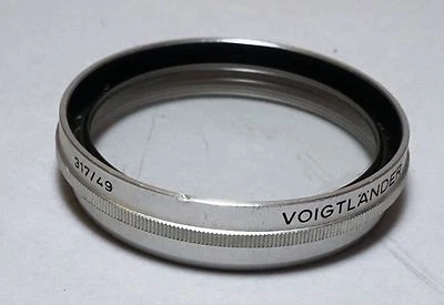 Voigtlander Camera Prominent Nokton 50/1.5 Ultron 50/2 Lens UV Filter 317/49 - Image 1 of 2