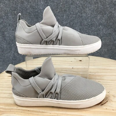 Steve Madden Shoes Womens 6.5 M Sneakers Gray Fabric High Top Round Toe Lace Up - Image 1 of 4