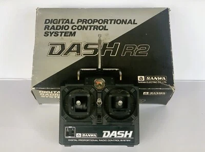 Sanwa Dash R2 Vintage 1980’s digital radio control system in Original Box! - Image 1 of 4