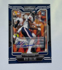 2021 Panini Playbook Nico Collins Houston Texans Rookie Auto Card #127