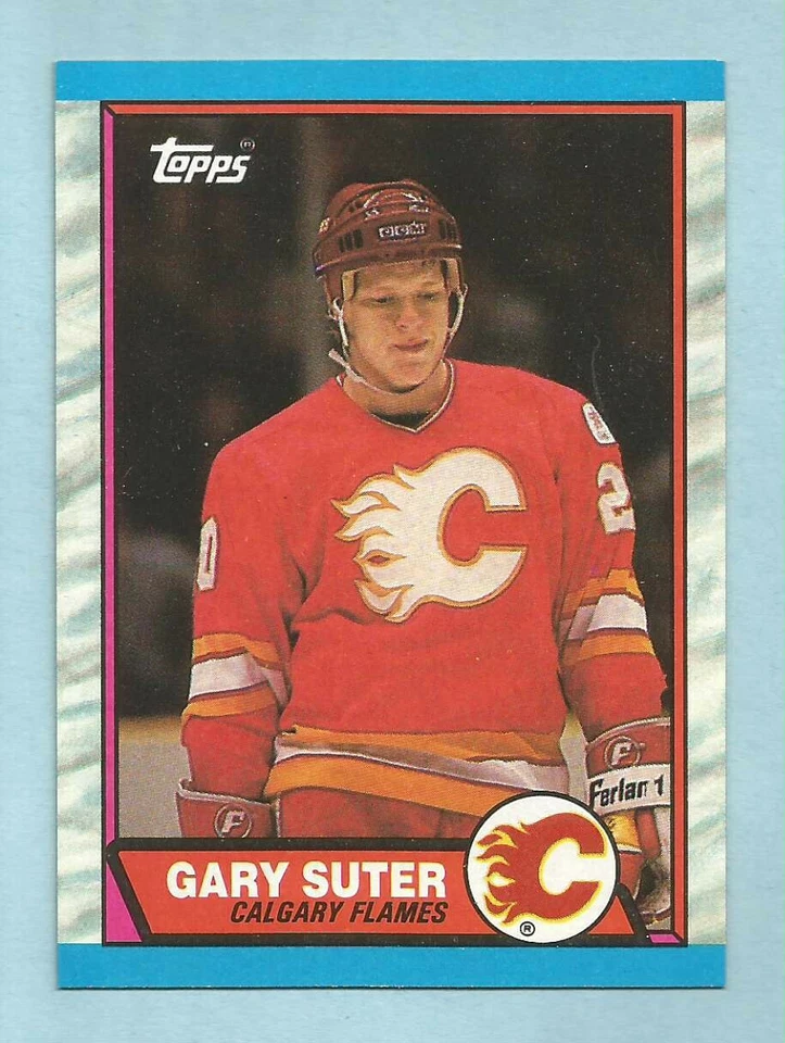 1989-90 Topps Hockey Gary Suter #108 Calgary Flames PACK FRESH! - Image 1 of 1