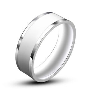 7MM Red/White/Black Titanium Steel Wedding Bands Men's Engagement Ring Size 7-12
