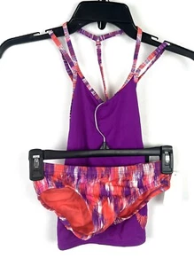 Nike Girl’s Two Piece Purple Tankini Swimsuit Set Size Small - Picture 1 of 5
