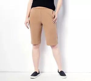 Susan Graver GRAVER LK Fusion anziehbare Wandershorts perfekt taupe XS neu - Bild 1 von 3