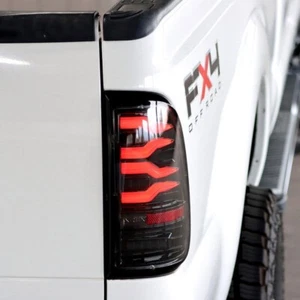 AlphaRex Luxx Blk Red LED Tail Lights For 1999-2007 FORD F250 F350 SuperDuty - Picture 1 of 15