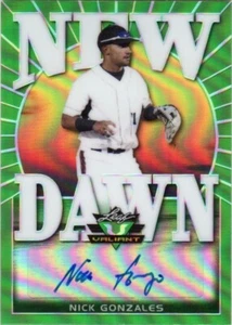 Nick Gonzales 2020 Leaf Valiant #ND-NG1 verde nuevo Dawn automático radiocontrol #04/99 - Imagen 1 de 2