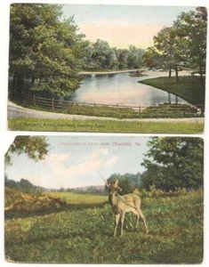 2 Vintage PCs; Game Near Charlotte & The Pond Deering Oaks Portland Maine - Picture 1 of 1