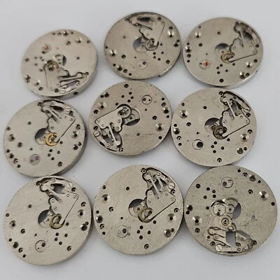 Vintage Mechanisms Watch USSR Zim 2602 Soviet Pobeda Watch Parts 9 pcs - Image 1 of 4