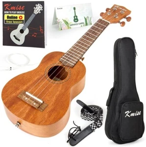Kmise Sopran Ukulele professionelles Mahagoni-Instrument 21 Zoll hawaiianische Ukalalee - Bild 1 von 7