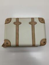 GLOBE TROTTER Ladies Woman's vanity Poach Trunk ivory beige almost unused