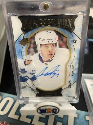 16-17 SPX SHADOW BOX ROOKIE AUTOGRAPH BLUE #75 AUSTON MATTHEWS SP RC AUTO 8/25 - Image 1 of 2