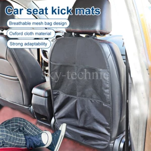 2 Pack Car Back Seat Protector Covers Kids Kick Mat with Storage Bag Waterproof - Picture 1 of 15