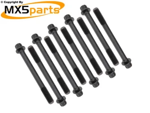 MX5 Cylinder Head Bolt Set 10 Bolt Mazda MX-5 1.6 1.8 Mk1 Mk2 Mk2.5 1989>2005 - Picture 1 of 7