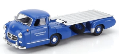 ATLAS 1/43 MERCEDES BENZ BLUE WONDER FORMULA 1 RACING CAR TRANSPORTER 1955 - Image 1 of 4