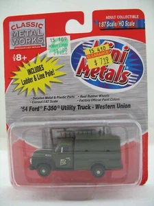 Mini Metals HO Model 30220: 1954 Ford F-350 Utility Truck, Western Union, MOC - Picture 1 of 6