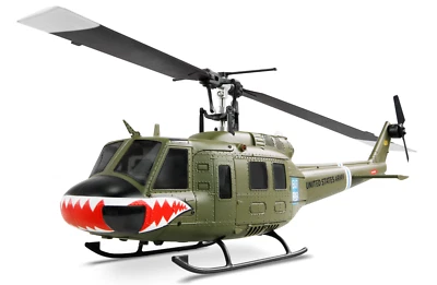RC BELL UH-1 PRO BRUSHLESS 1:32 375mm CP-HELIKOPTER 6-KANAL 6G RTF Amewi 25352 - Bild 1 von 4