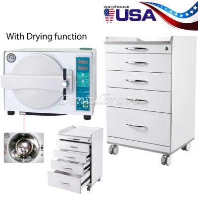 Carro de almacenamiento/esterilización de vapor al vacío esterilizador autoclave médico dental 18L Foto 1 de 4