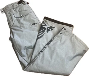 Columbia Snow Pants Youth 14/16 Omni-Shield Insulated Ski Snowboard Gray EUC - Picture 1 of 14