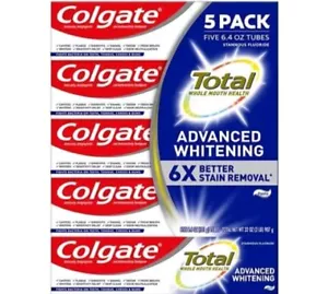 (5) Colgate Total SF Advanced Whitening Whole Mouth Health Toothpaste Exp 09/24 - Picture 1 of 2